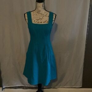 Nanette Lepore size 4 sexy teal dress with pockets great condition